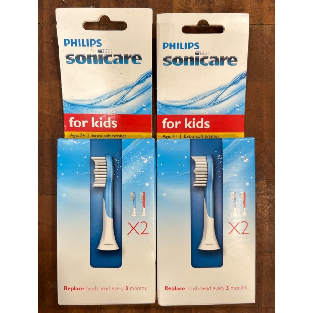 2x Philips Sonicare For Kids Replacement Brush Heads Extra Soft *DISCONTINUED*